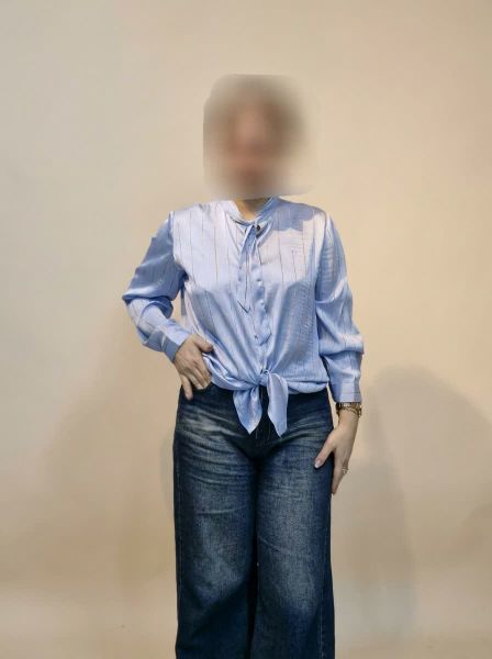 تصویر  شومیز کریشه زری دار